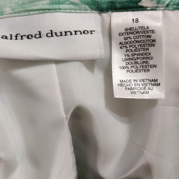 Alfred Dunner 18 Floral Blazer Plus Size Textured Jacket Shoulder Pads Garden - Picture 7 of 7